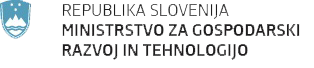 Logotip Ministrstva za gospodarski razvoj in tehnologijo
